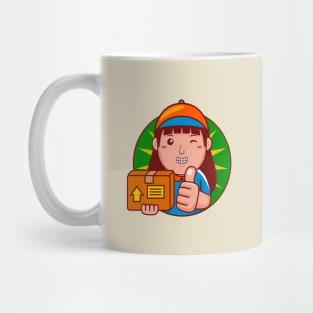 Courier Woman Mug